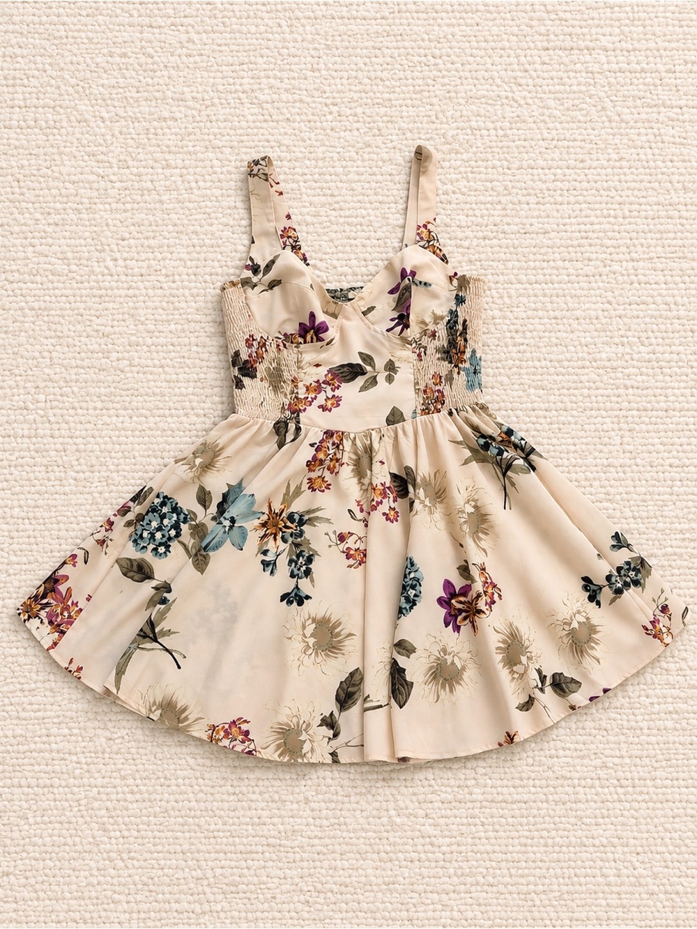 Floral Cream Sundress